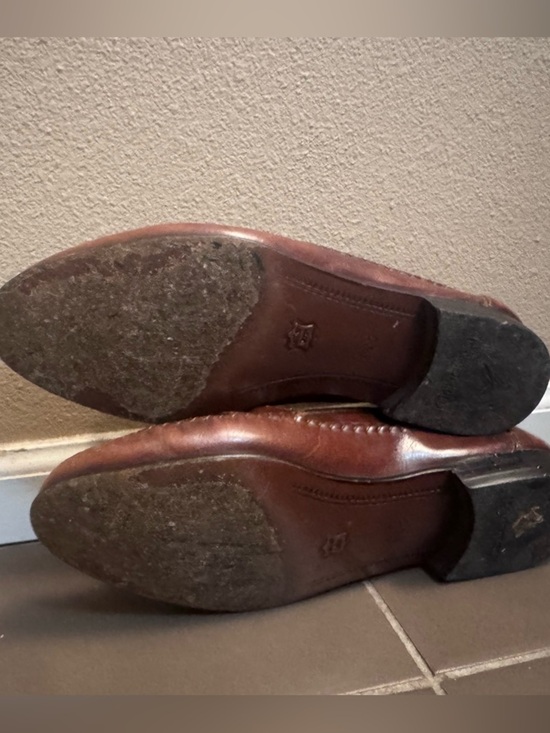 GIORGIO BRUTINI LE GLOVE Brown Woven Leather Tassel Shoes Brazil Loafers 8.5 D main image 11
